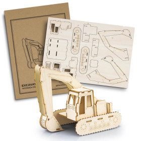 Excavator Wooden Model Kits